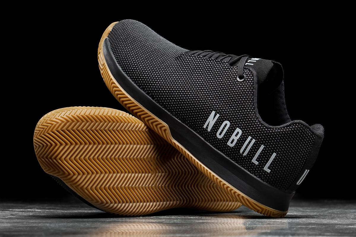 Nobull Superfabric Court Women's Trainers Black | Australia (KN2614)